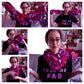 Alex Mitchell showing how to wear colorful and stylish soft lush fashion boa scarf in red, purple, pink colors by Twinki-Winki.